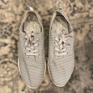 Mens Striped Gray TOMS Sneaker Shoes Size 11